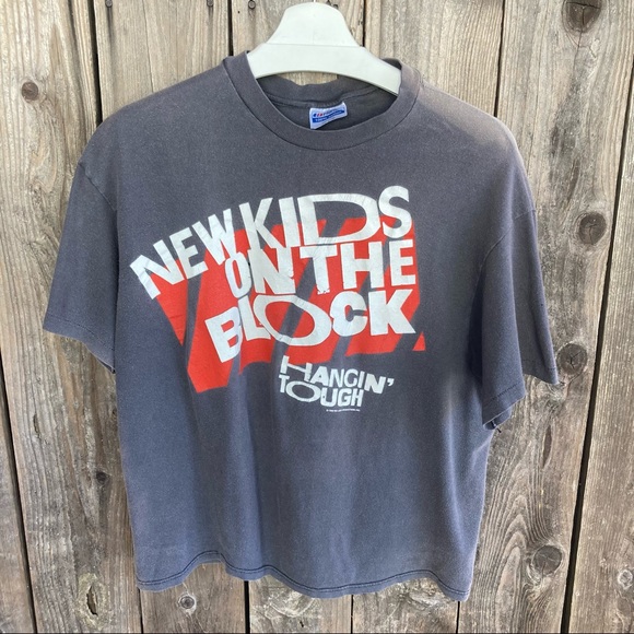 Vintage Tops - True Vintage Thrashed 1989 New Kids on the Block Hanging Tough